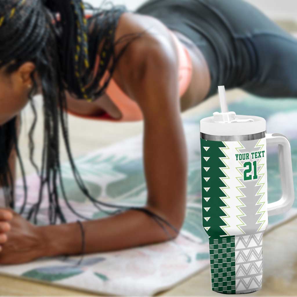 Custom Football African Nigeria Tumbler With Handle Classic 20-21 Home Jersey - African Pride