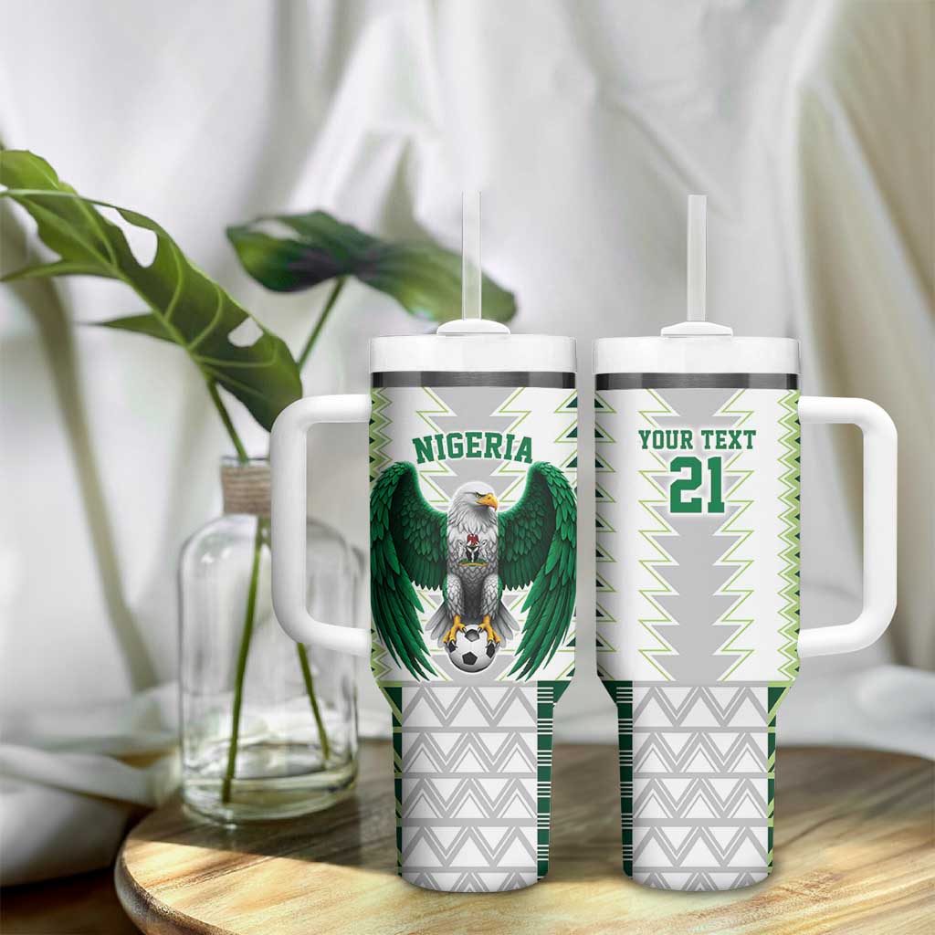 Custom Football African Nigeria Tumbler With Handle Classic 20-21 Home Jersey - African Pride