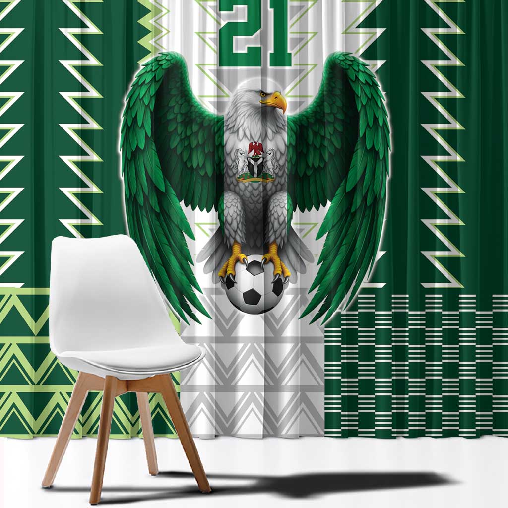 Custom Football African Nigeria Window Curtain Classic 20-21 Home Jersey - African Pride