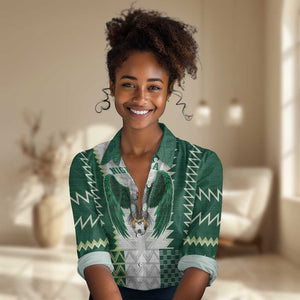 Custom Football African Nigeria Women Casual Shirt Classic 20-21 Home Jersey - African Pride