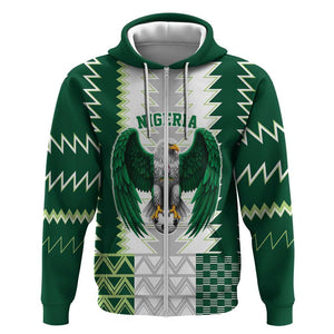 Custom Football African Nigeria Zip Hoodie Classic 20-21 Home Jersey - African Pride