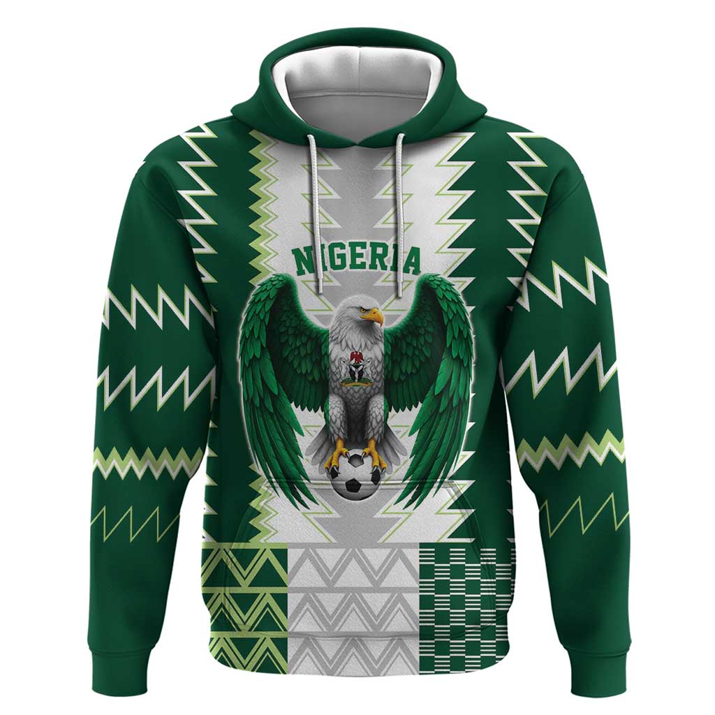 Custom Football African Nigeria Zip Hoodie Classic 20-21 Home Jersey - African Pride