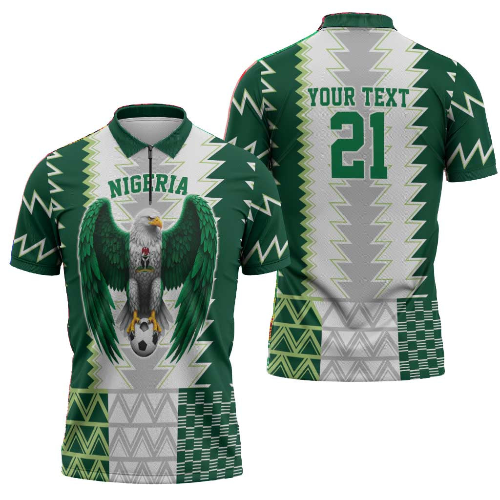 Custom Football African Nigeria Zipper Polo Shirt Classic 20-21 Home Jersey