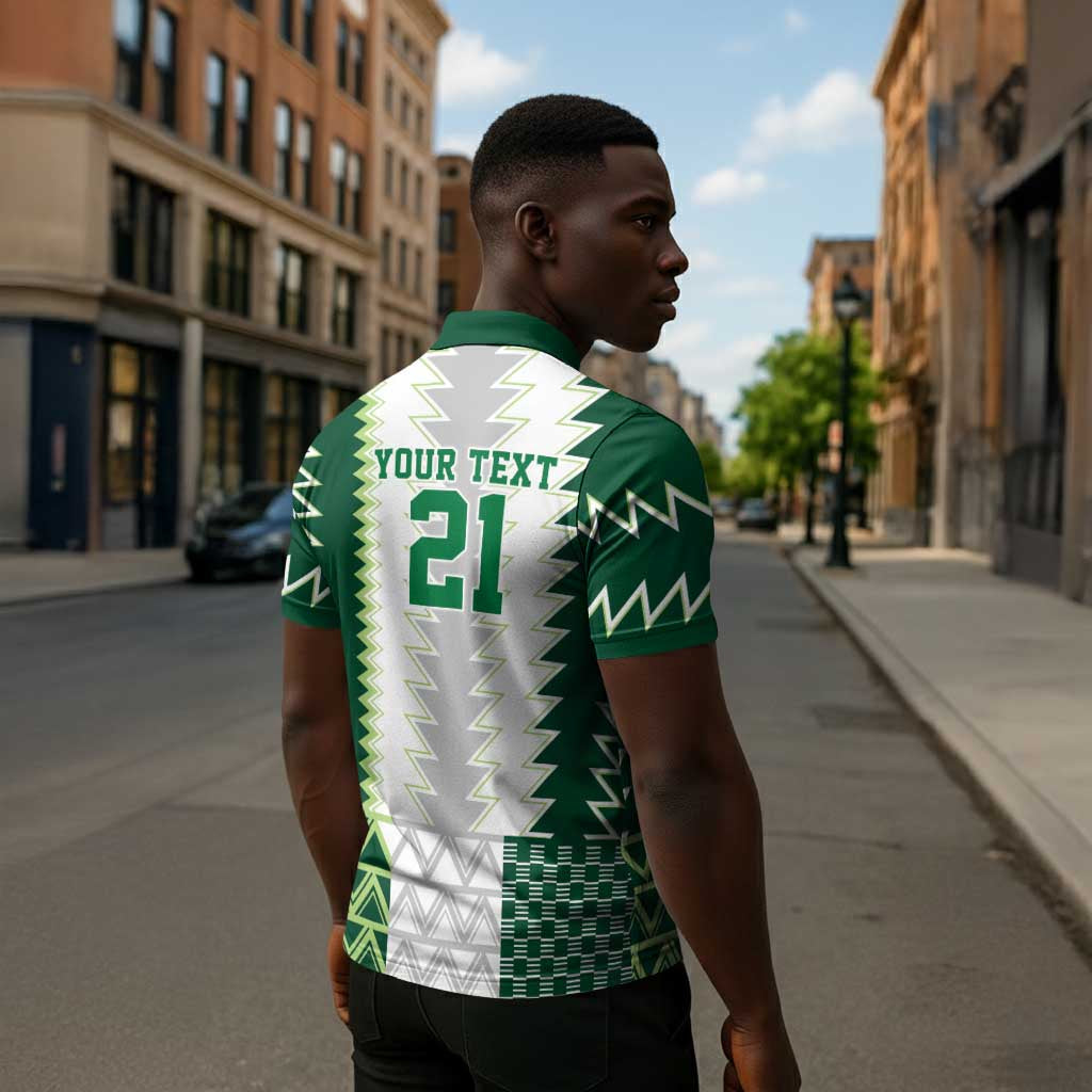 Custom Football African Nigeria Zipper Polo Shirt Classic 20-21 Home Jersey