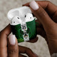 Custom Football African Nigeria AirPods Case Retro Nigeria 20-21 Eagle Flag Motif
