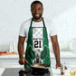 Custom Football African Nigeria Apron Retro Nigeria 20-21 Eagle Flag Motif