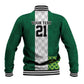 Custom Football African Nigeria Baseball Jacket Retro Nigeria 20-21 Eagle Flag Motif - African Pride