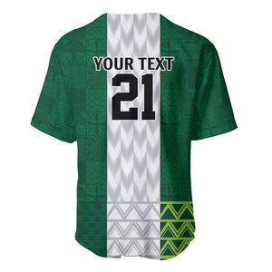 Custom Football African Nigeria Baseball Jersey Retro Nigeria 20-21 Eagle Flag Motif - African Pride