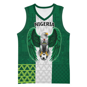 Custom Football African Nigeria Basketball Jersey Retro Nigeria 20-21 Eagle Flag Motif - African Pride