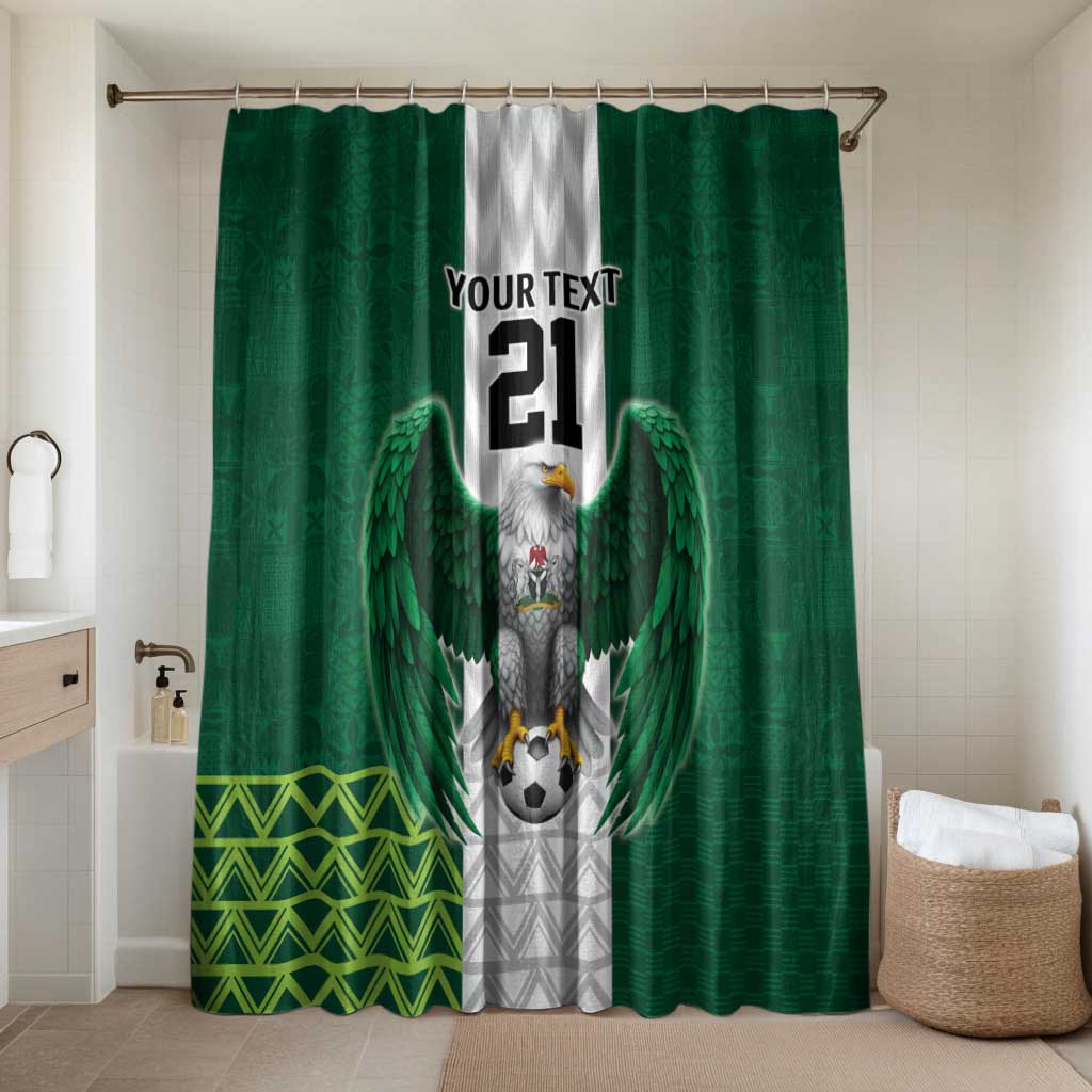 Custom Football African Nigeria Bathroom Set Retro Nigeria 20-21 Eagle Flag Motif
