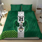 Custom Football African Nigeria Bedding Set Retro Nigeria 20-21 Eagle Flag Motif - African Pride