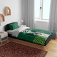 Custom Football African Nigeria Bedding Set Retro Nigeria 20-21 Eagle Flag Motif - African Pride