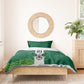 Custom Football African Nigeria Bedding Set Retro Nigeria 20-21 Eagle Flag Motif - African Pride