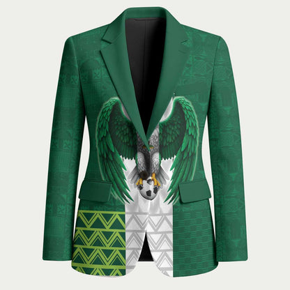 Custom Football African Nigeria Blazer Retro Nigeria 20-21 Eagle Flag Motif