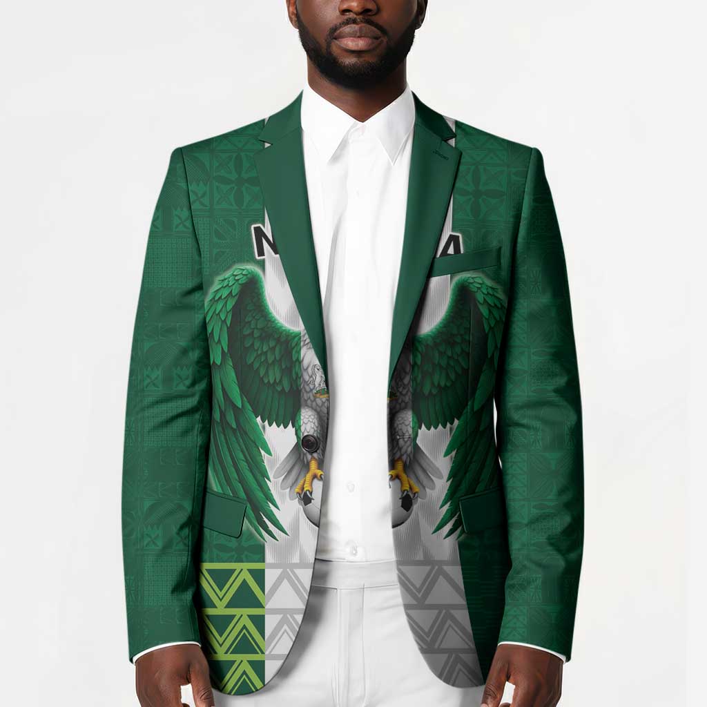 Custom Football African Nigeria Blazer Retro Nigeria 20-21 Eagle Flag Motif