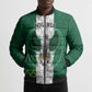 Custom Football African Nigeria Bomber Puffer Jacket Retro Nigeria 20-21 Eagle Flag Motif