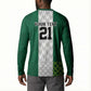 Custom Football African Nigeria Button Sweatshirt Retro Nigeria 20-21 Eagle Flag Motif