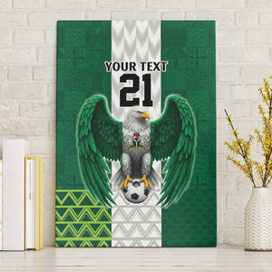 Custom Football African Nigeria Canvas Wall Art Retro Nigeria 20-21 Eagle Flag Motif - African Pride