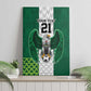 Custom Football African Nigeria Canvas Wall Art Retro Nigeria 20-21 Eagle Flag Motif - African Pride