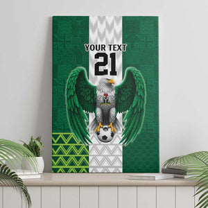 Custom Football African Nigeria Canvas Wall Art Retro Nigeria 20-21 Eagle Flag Motif - African Pride