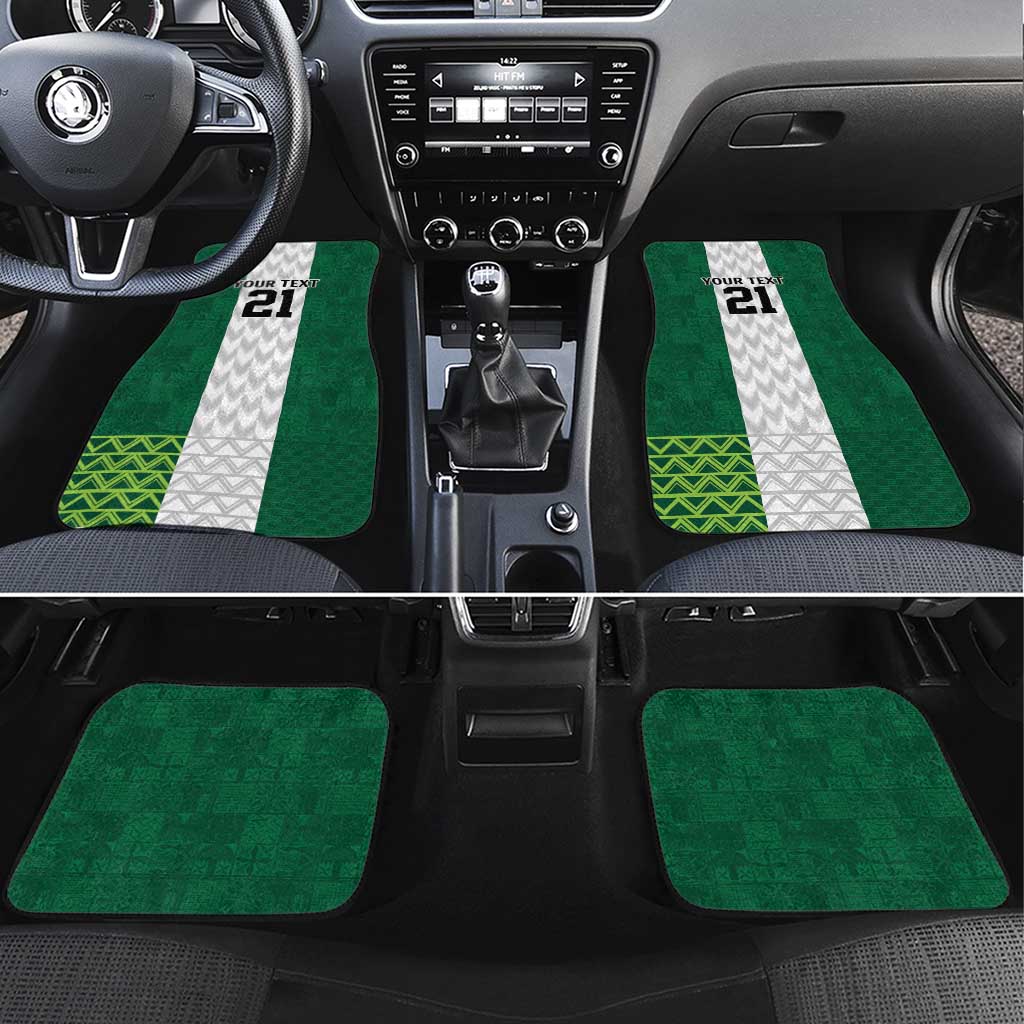 Custom Football African Nigeria Car Mats Retro Nigeria 20-21 Eagle Flag Motif - African Pride