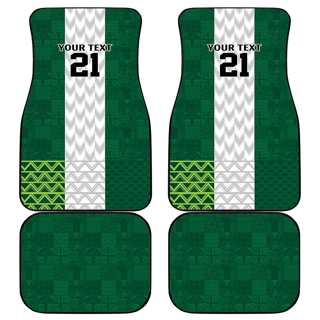 Custom Football African Nigeria Car Mats Retro Nigeria 20-21 Eagle Flag Motif - African Pride