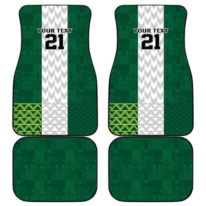 Custom Football African Nigeria Car Mats Retro Nigeria 20-21 Eagle Flag Motif - African Pride