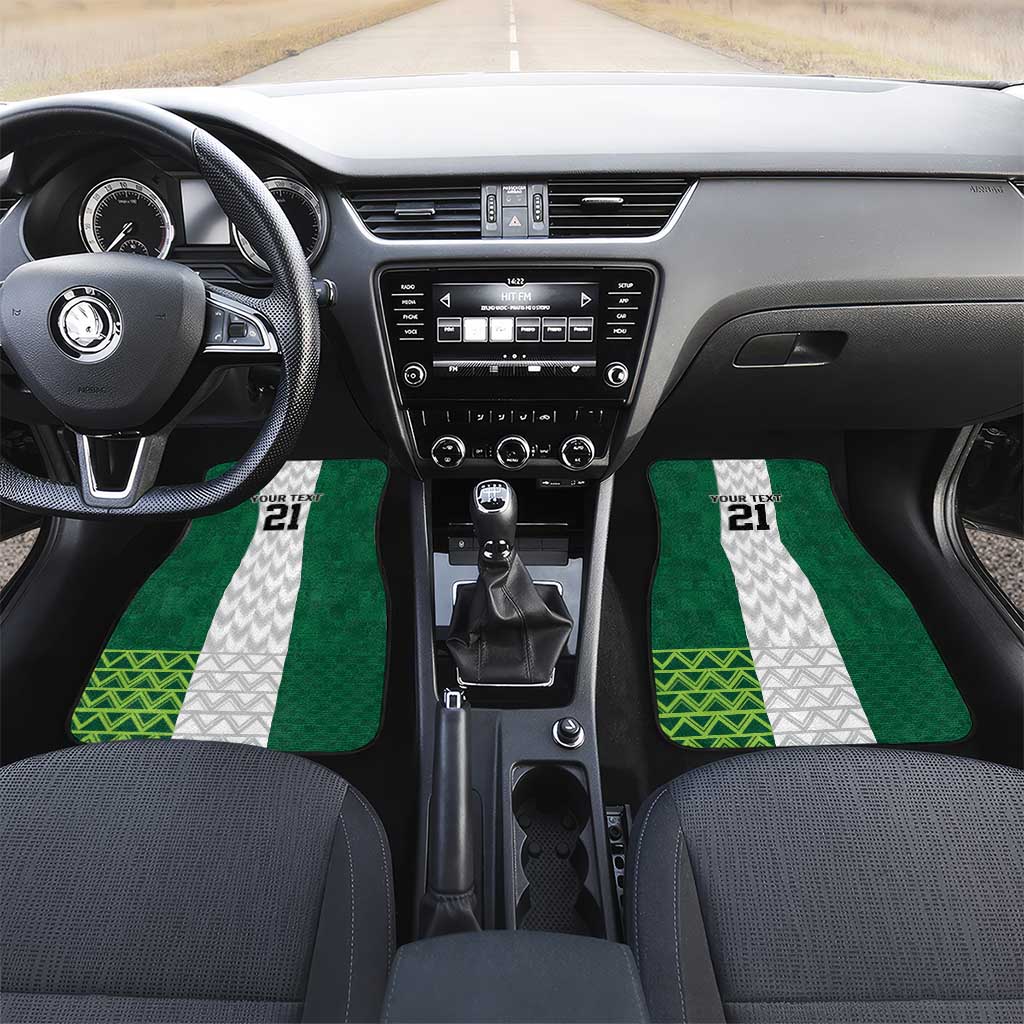 Custom Football African Nigeria Car Mats Retro Nigeria 20-21 Eagle Flag Motif - African Pride