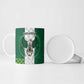 Custom Football African Nigeria Ceramic Mug Retro Nigeria 20-21 Eagle Flag Motif