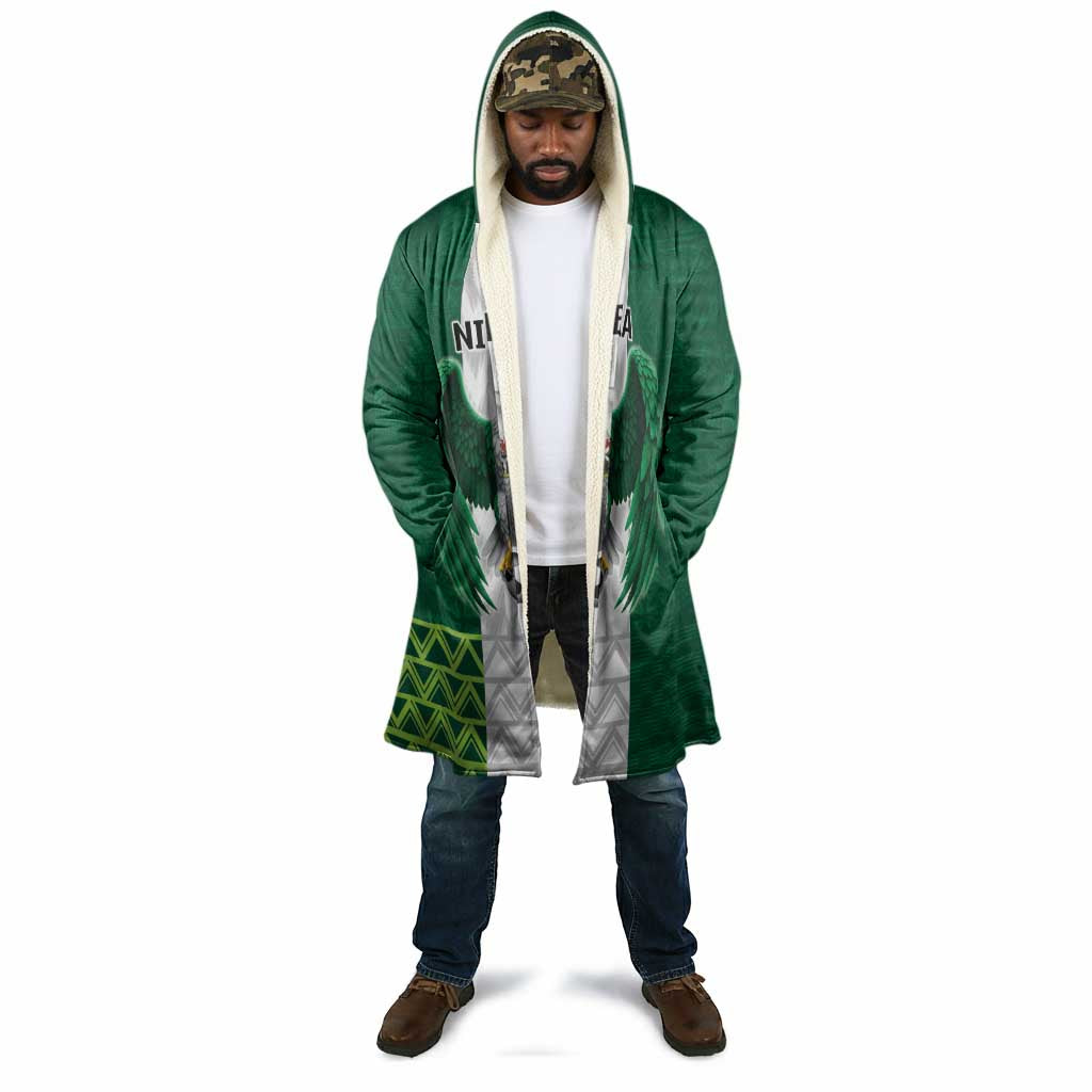 Custom Football African Nigeria Cloak Retro Nigeria 20-21 Eagle Flag Motif