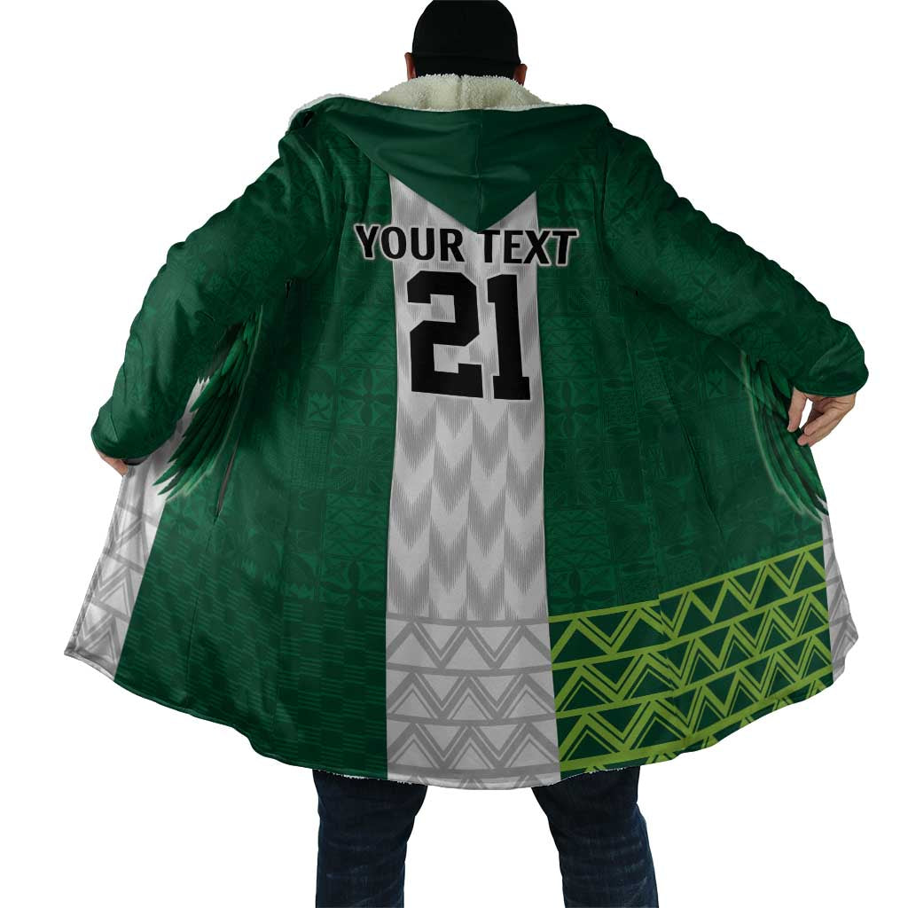 Custom Football African Nigeria Cloak Retro Nigeria 20-21 Eagle Flag Motif