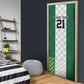 Custom Football African Nigeria Door Cover Retro Nigeria 20-21 Eagle Flag Motif