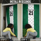 Custom Football African Nigeria Door Cover Retro Nigeria 20-21 Eagle Flag Motif