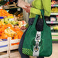 Custom Football African Nigeria Grocery Bag Retro Nigeria 20-21 Eagle Flag Motif - African Pride