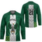 Custom Football African Nigeria Hockey Jersey Retro Nigeria 20-21 Eagle Flag Motif