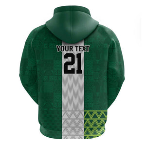 Custom Football African Nigeria Hoodie Retro Nigeria 20-21 Eagle Flag Motif - African Pride