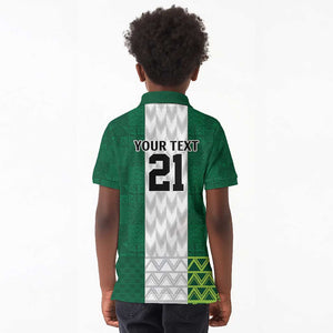 Custom Football African Nigeria Kid Polo Shirt Retro Nigeria 20-21 Eagle Flag Motif - African Pride