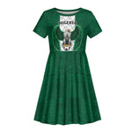 Custom Football African Nigeria Kid Short Sleeve Dress Retro Nigeria 20-21 Eagle Flag Motif - African Pride