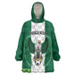 Custom Football African Nigeria Kid Wearable Blanket Hoodie Retro Nigeria 20-21 Eagle Flag Motif - African Pride
