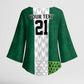 Custom Football African Nigeria Kimono Sleeve Blouse Retro Nigeria 20-21 Eagle Flag Motif