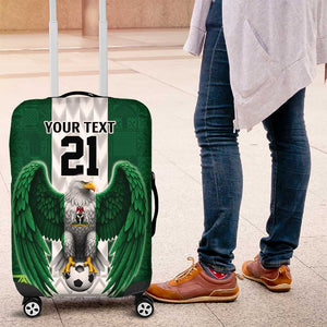 Custom Football African Nigeria Luggage Cover Retro Nigeria 20-21 Eagle Flag Motif - African Pride