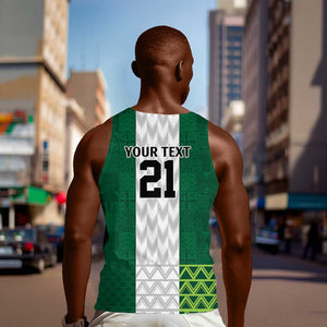 Custom Football African Nigeria Men Tank Top Retro Nigeria 20-21 Eagle Flag Motif - African Pride