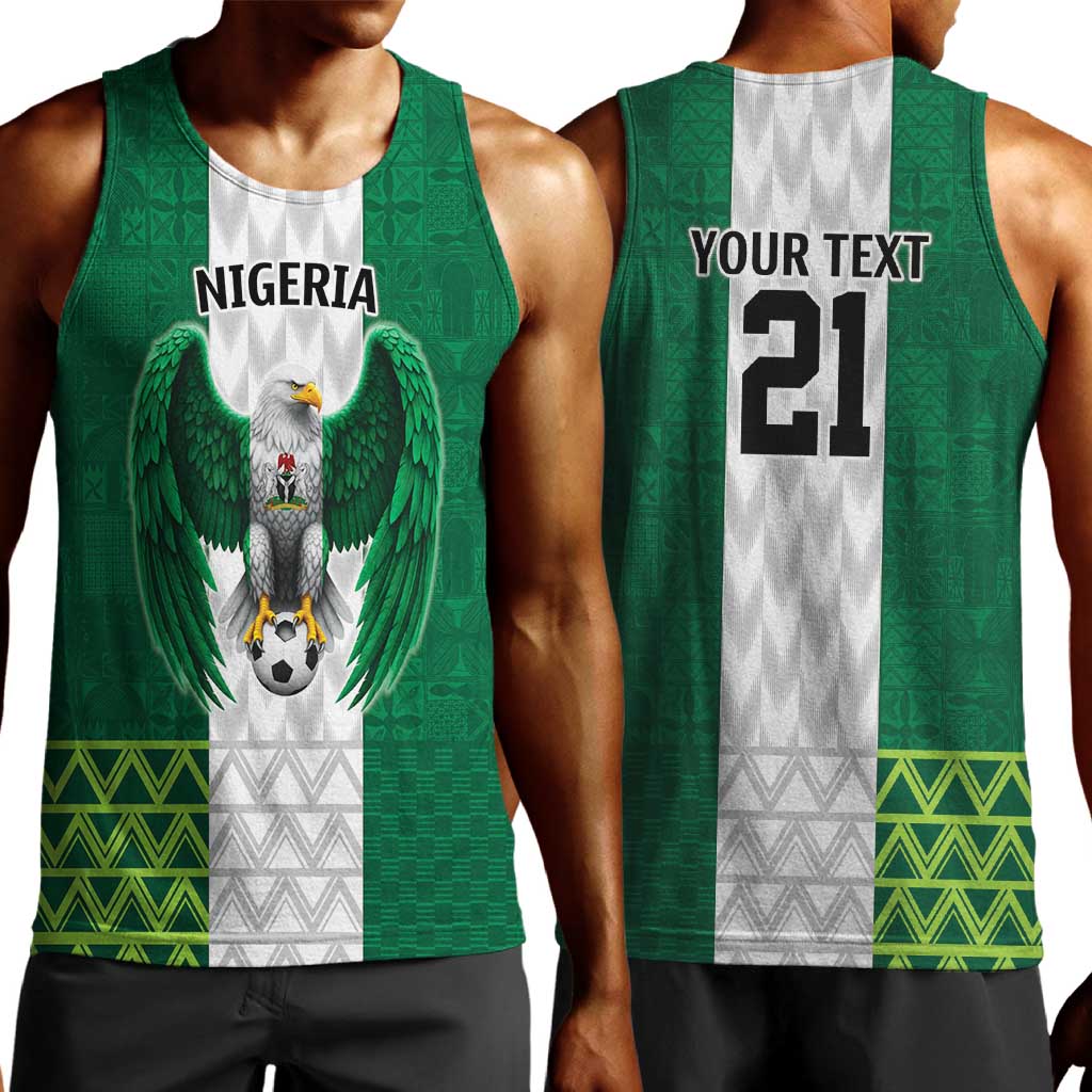 Custom Football African Nigeria Men Tank Top Retro Nigeria 20-21 Eagle Flag Motif - African Pride