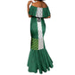 Custom Football African Nigeria Mermaid Dress Retro Nigeria 20-21 Eagle Flag Motif - African Pride