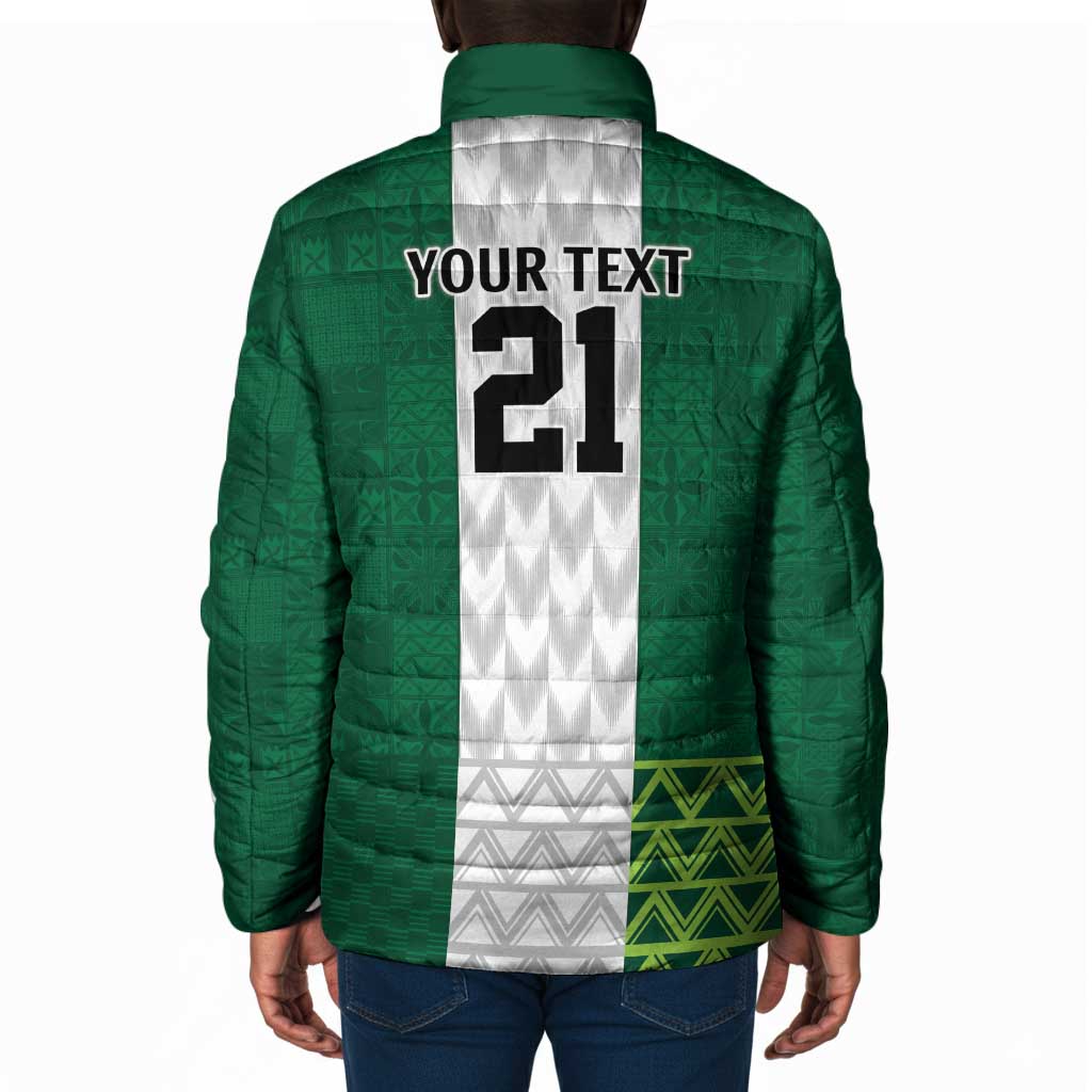 Custom Football African Nigeria Padded Jacket Retro Nigeria 20-21 Eagle Flag Motif