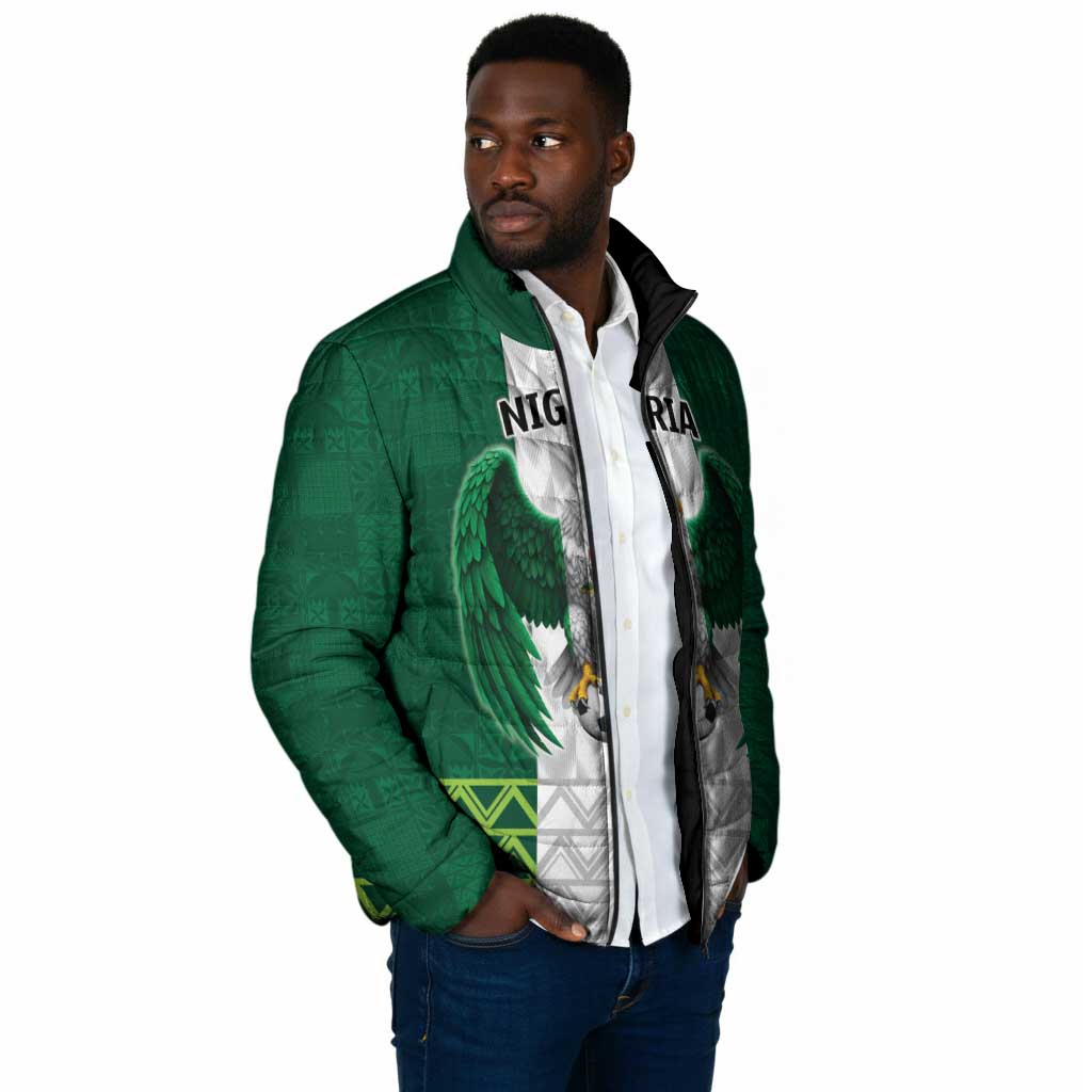 Custom Football African Nigeria Padded Jacket Retro Nigeria 20-21 Eagle Flag Motif