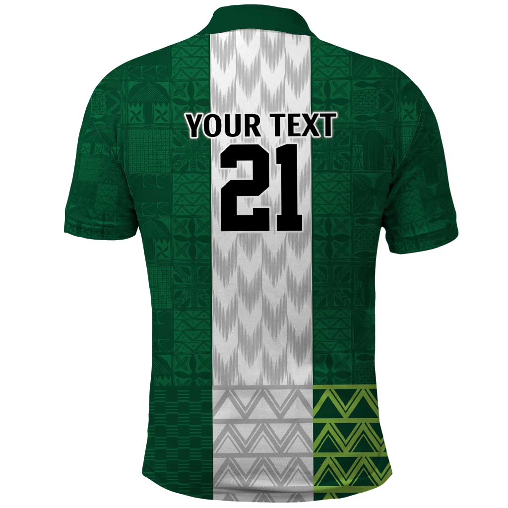 Custom Football African Nigeria Polo Shirt Retro Nigeria 20-21 Eagle Flag Motif - African Pride