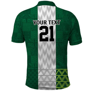 Custom Football African Nigeria Polo Shirt Retro Nigeria 20-21 Eagle Flag Motif - African Pride