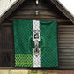 Custom Football African Nigeria Quilt Retro Nigeria 20-21 Eagle Flag Motif - African Pride