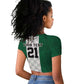 Custom Football African Nigeria Raglan Cropped T shirt Retro Nigeria 20-21 Eagle Flag Motif - African Pride
